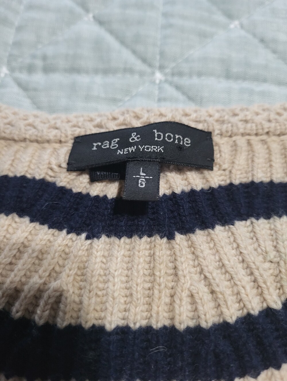 NWOT Rag & Bone Nancy Stripe Merino Wool Blend Cardigan - Picture 4 of 6